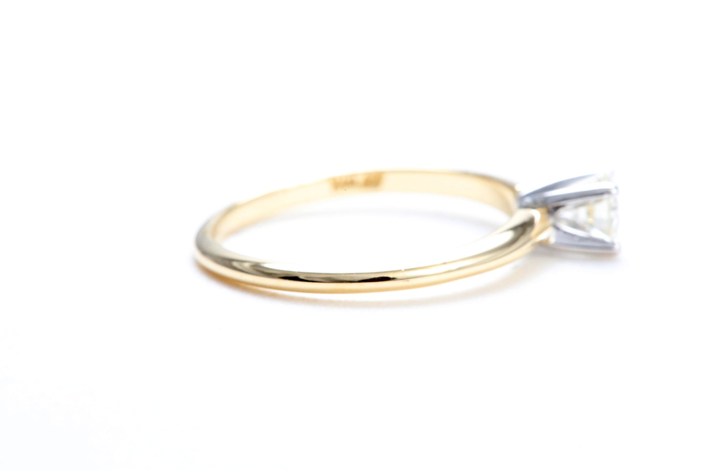 1/4 Carat Solitaire Engagement Ring in 14K Yellow Gold