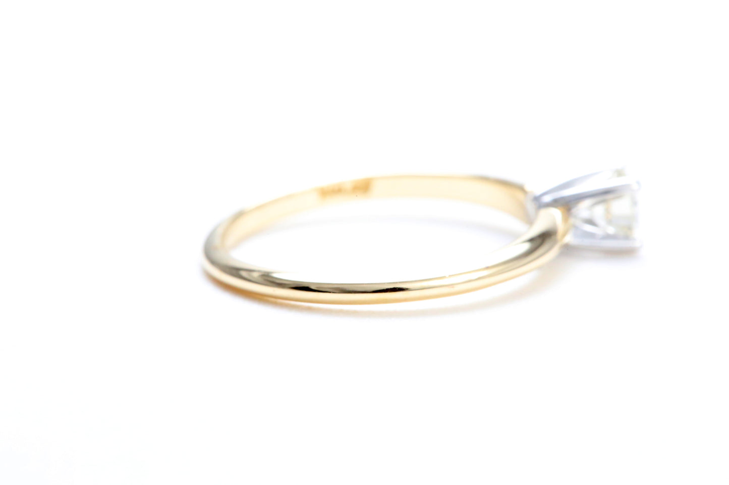 1/4 Carat Solitaire Engagement Ring in 14K Yellow Gold