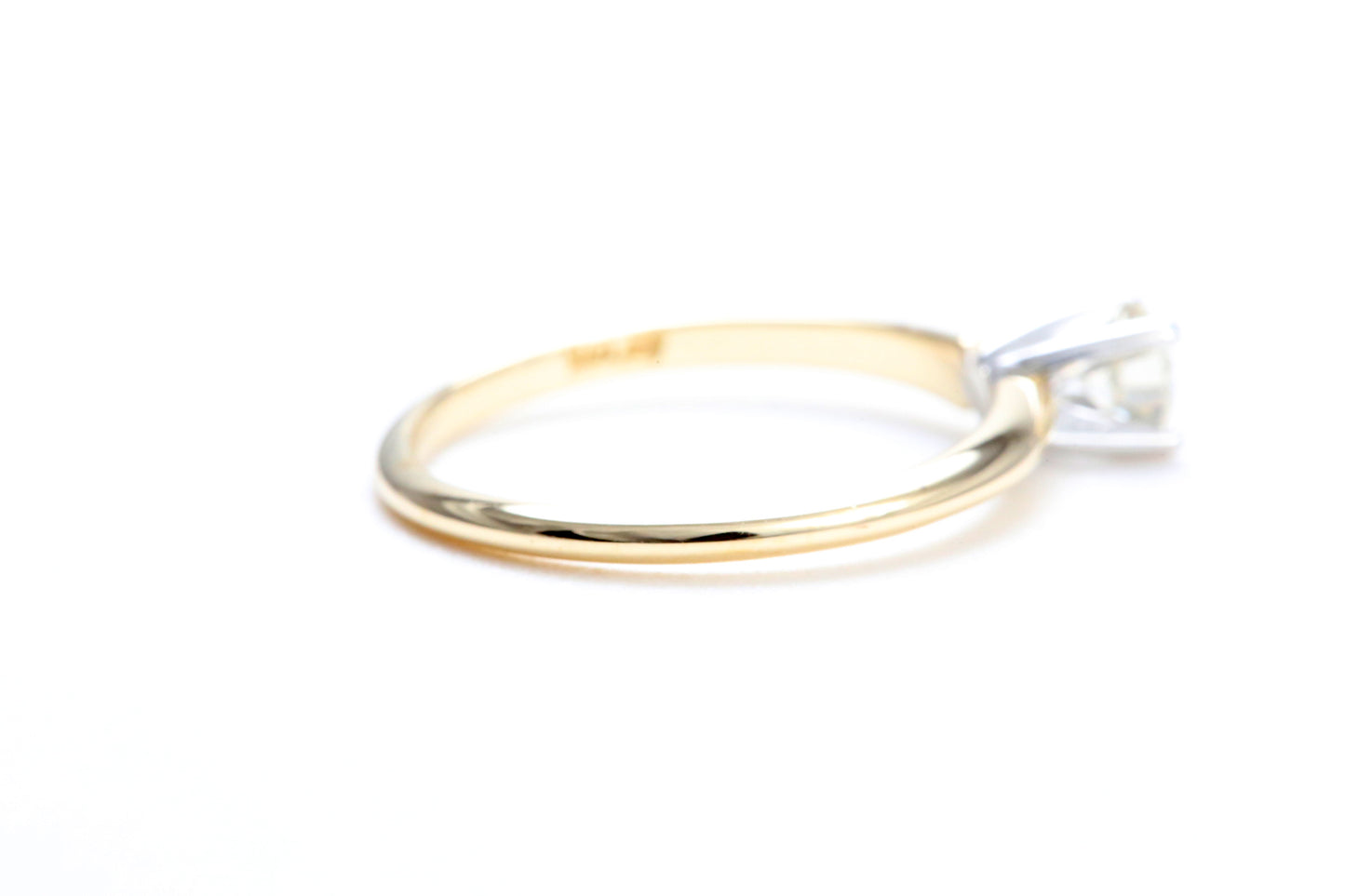 1/4 Carat Solitaire Engagement Ring in 14K Yellow Gold
