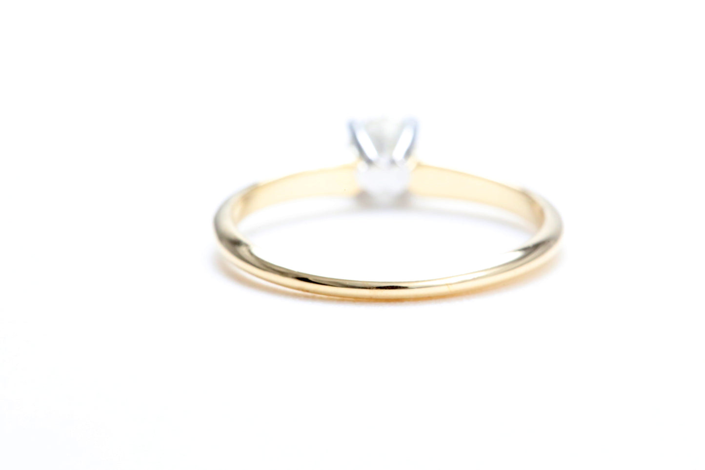 1/4 Carat Solitaire Engagement Ring in 14K Yellow Gold