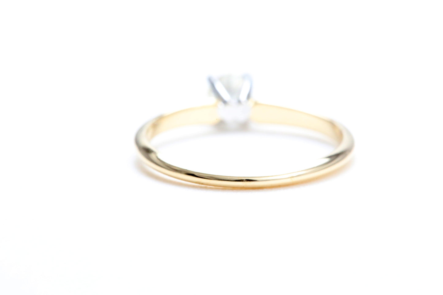 1/4 Carat Solitaire Engagement Ring in 14K Yellow Gold