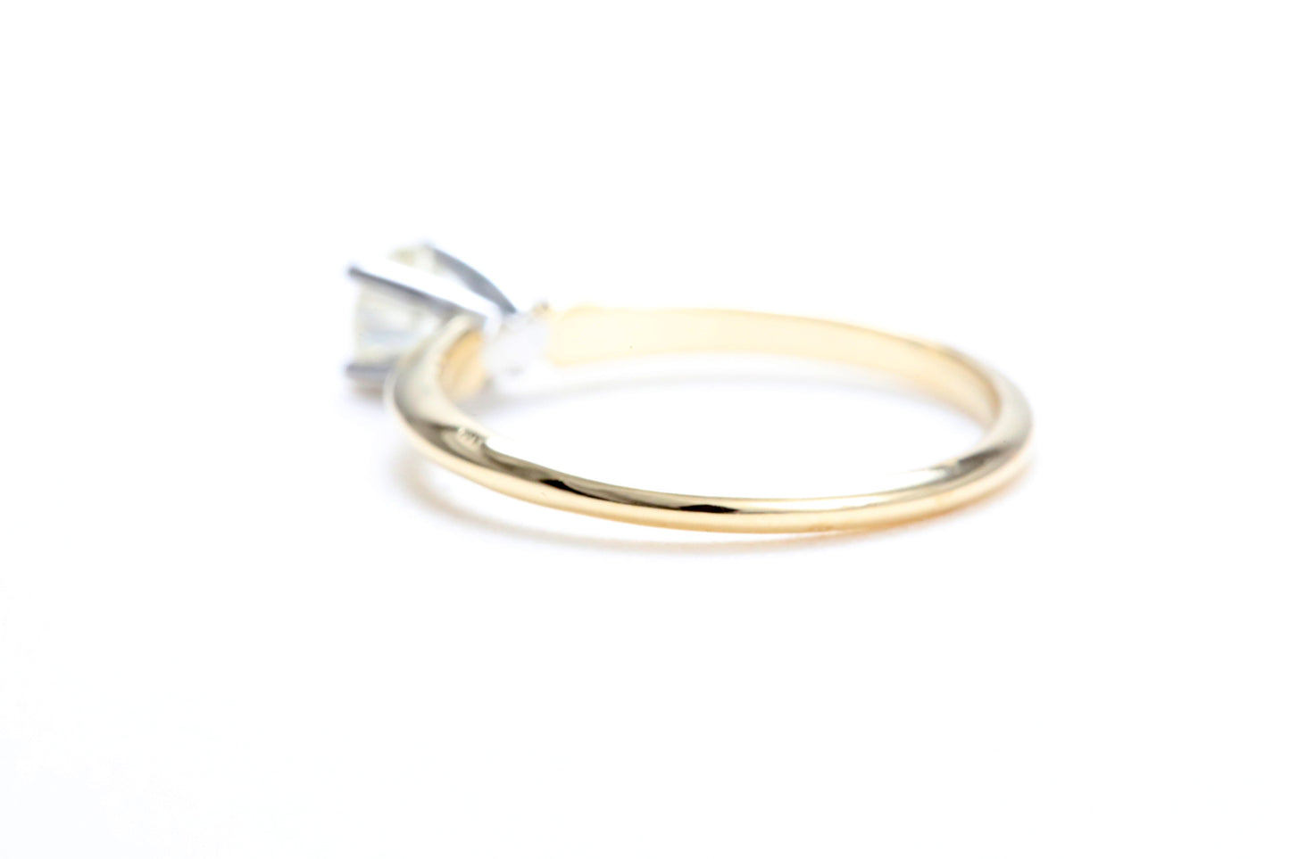 1/4 Carat Solitaire Engagement Ring in 14K Yellow Gold