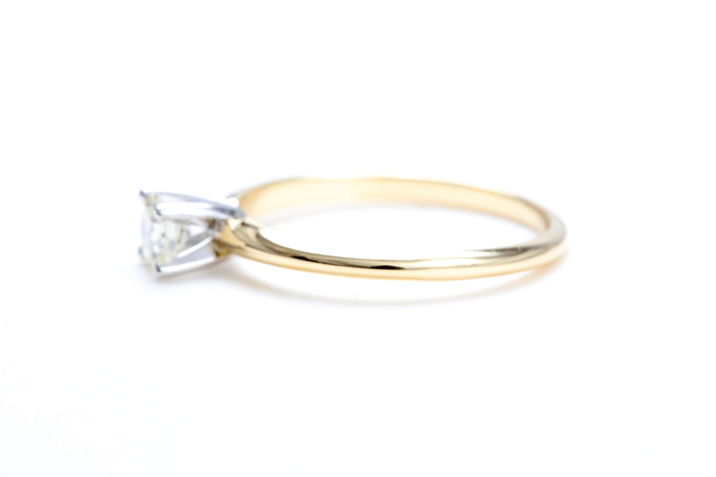 1/4 Carat Solitaire Engagement Ring in 14K Yellow Gold
