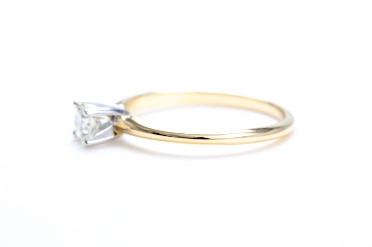 1/4 Carat Solitaire Engagement Ring in 14K Yellow Gold