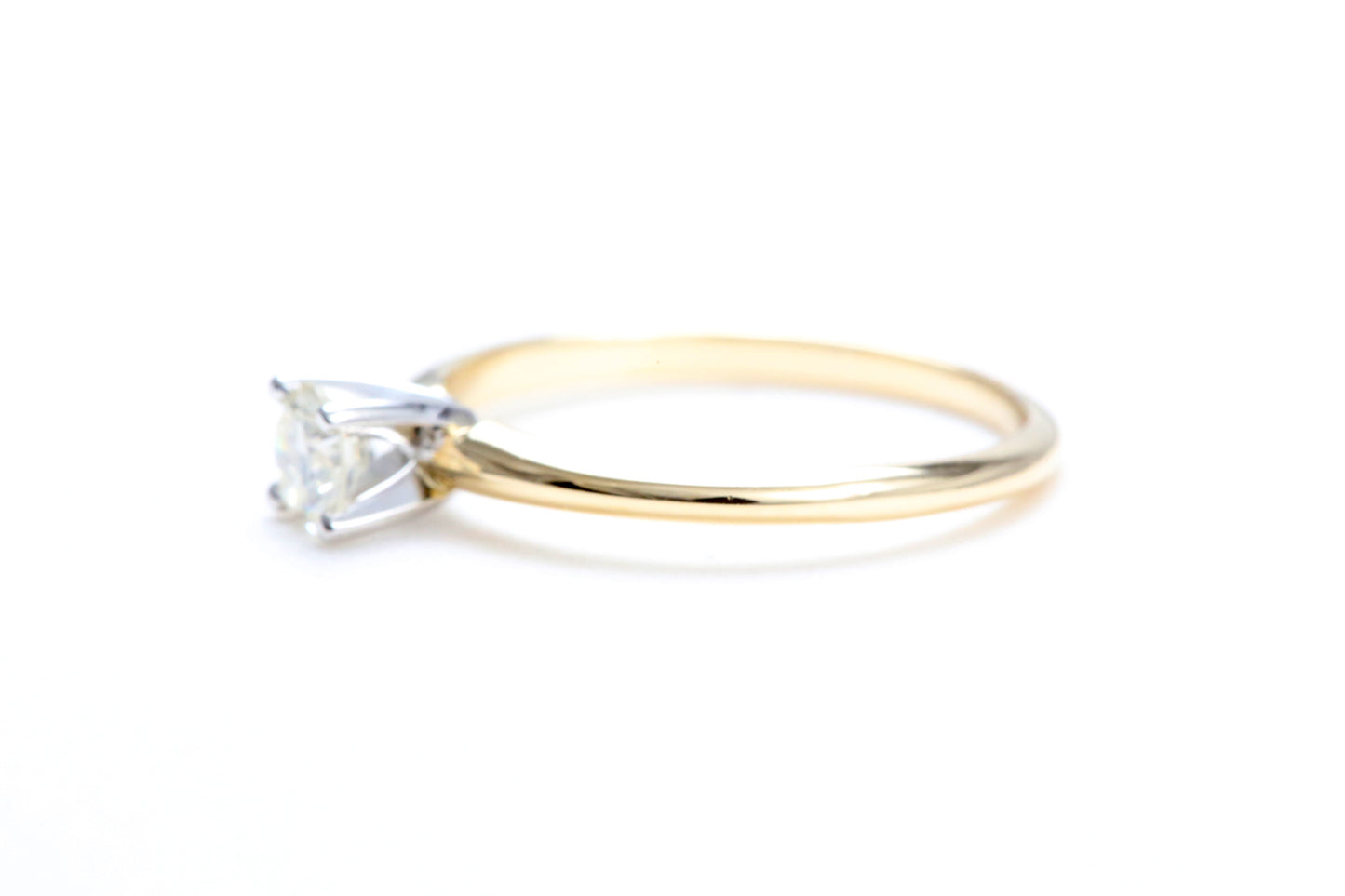 1/4 Carat Solitaire Engagement Ring in 14K Yellow Gold