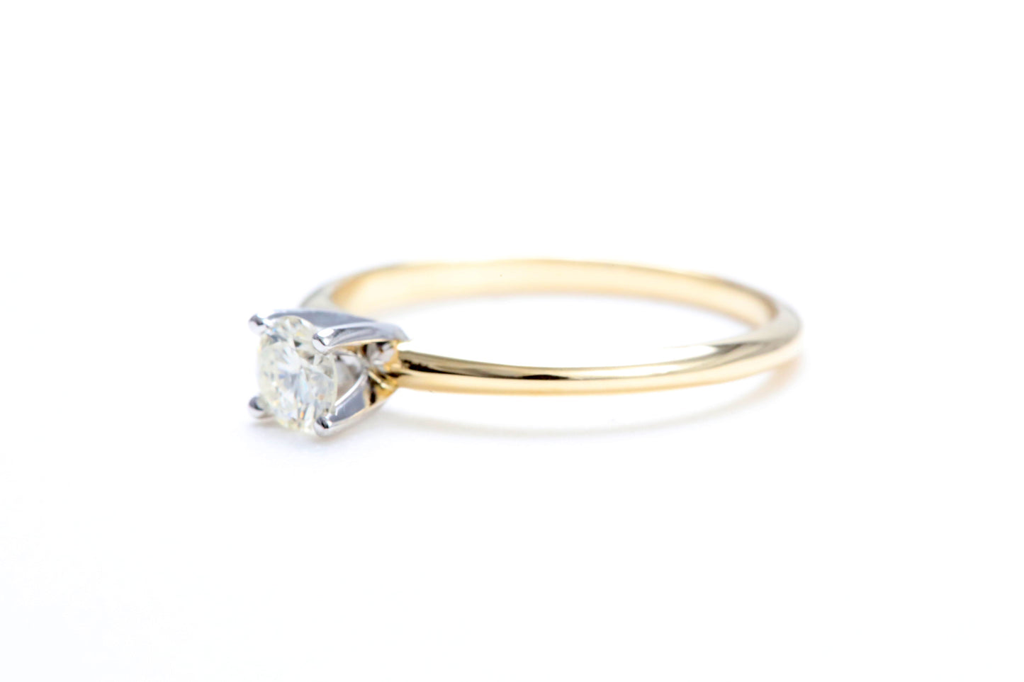 1/4 Carat Solitaire Engagement Ring in 14K Yellow Gold