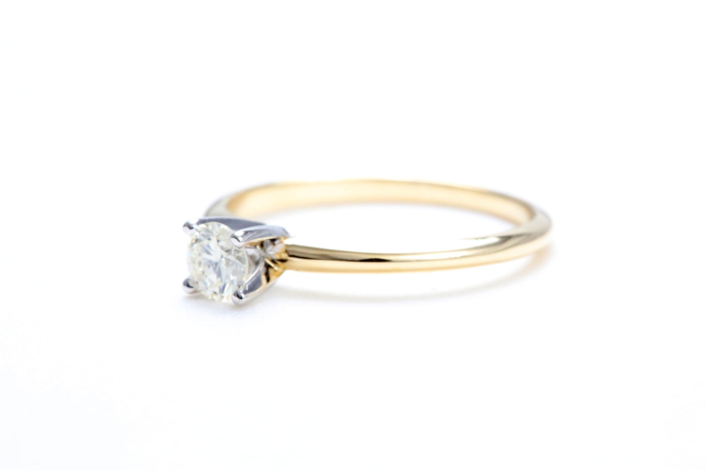 1/4 Carat Solitaire Engagement Ring in 14K Yellow Gold