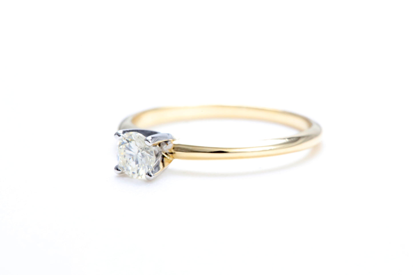 1/4 Carat Solitaire Engagement Ring in 14K Yellow Gold