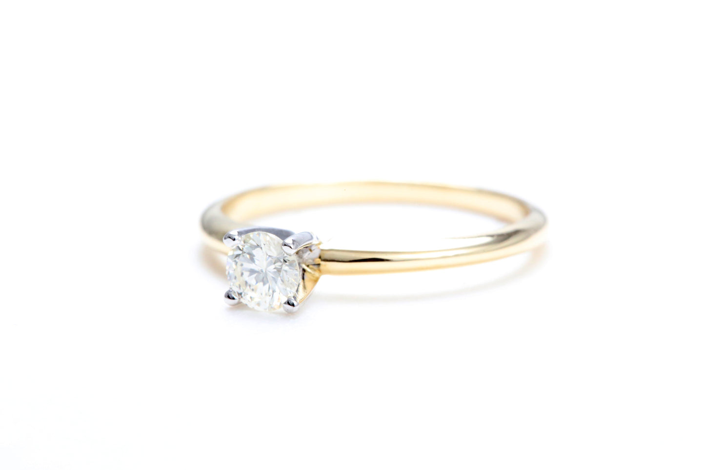 1/4 Carat Solitaire Engagement Ring in 14K Yellow Gold