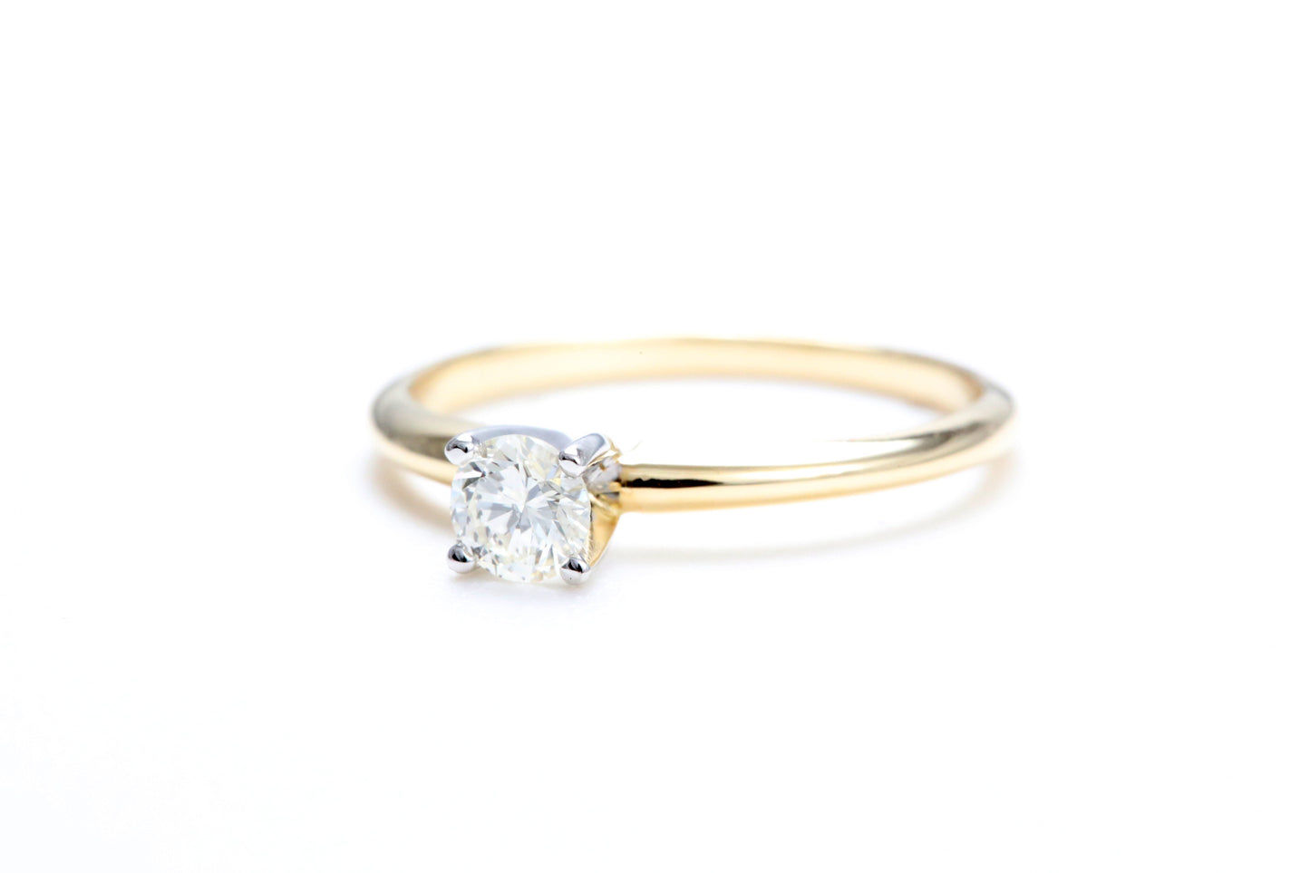 1/4 Carat Solitaire Engagement Ring in 14K Yellow Gold