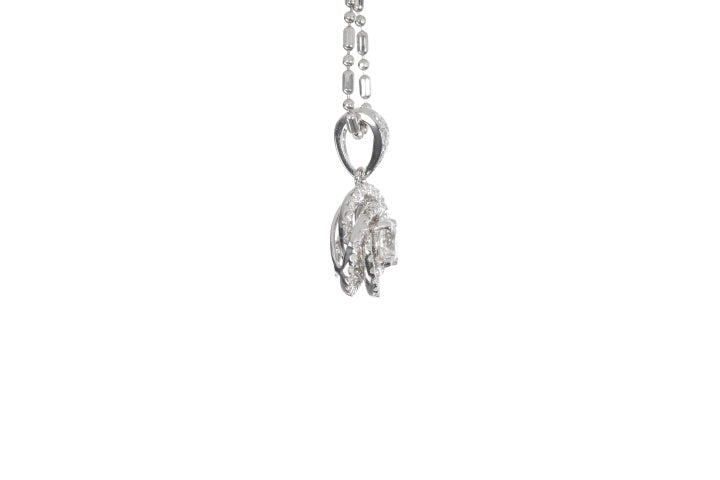 Medium Diamond Love Knot Pendant