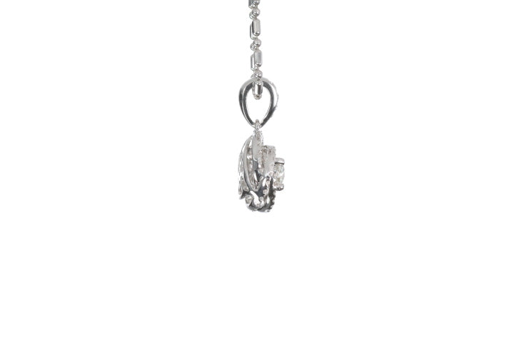 Medium Diamond Love Knot Pendant