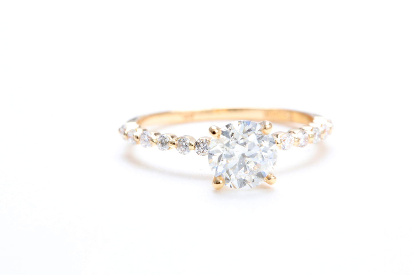 One Carat Engagement Ring 18K Rose Gold