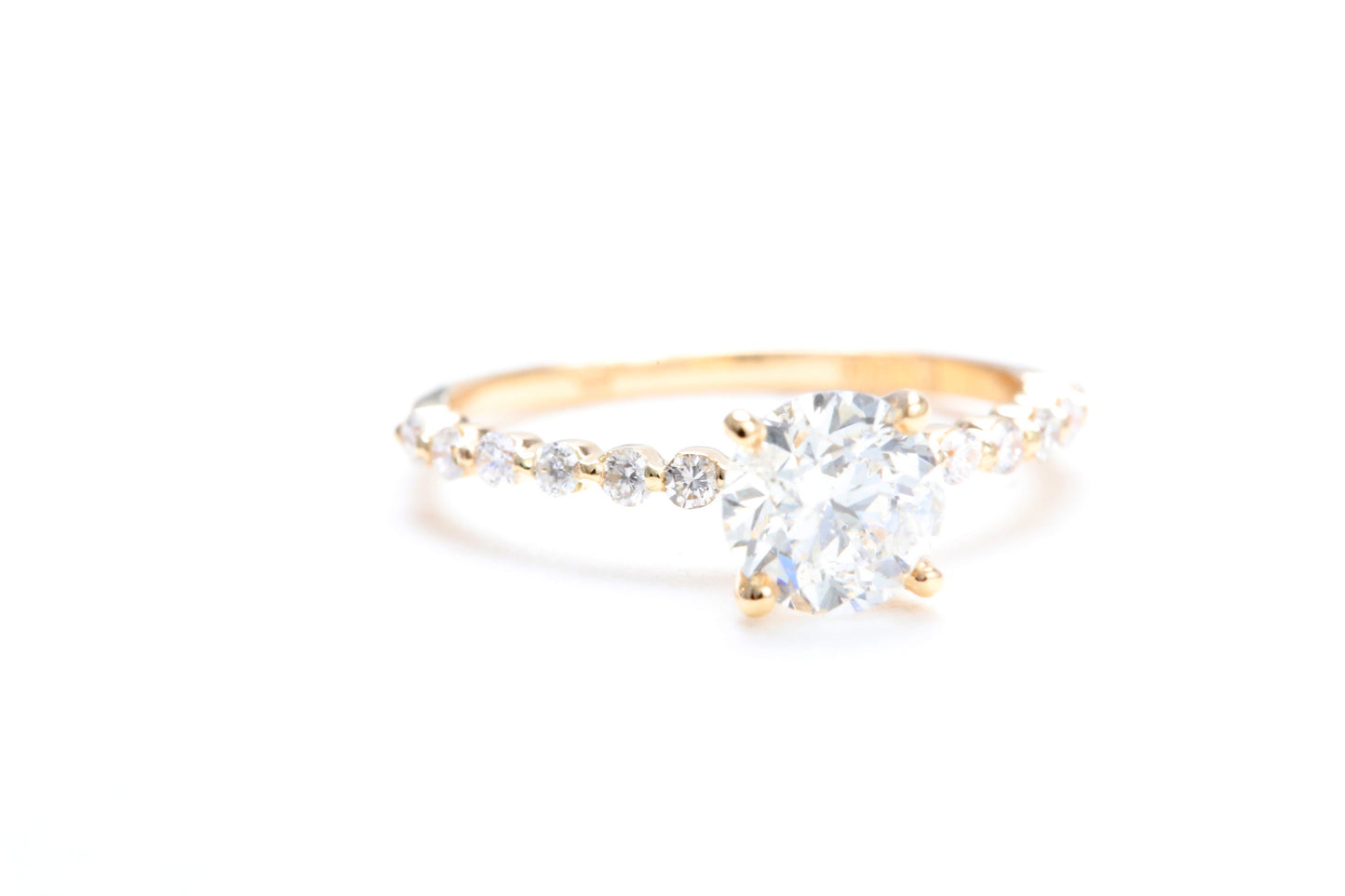 One Carat Engagement Ring 18K Rose Gold