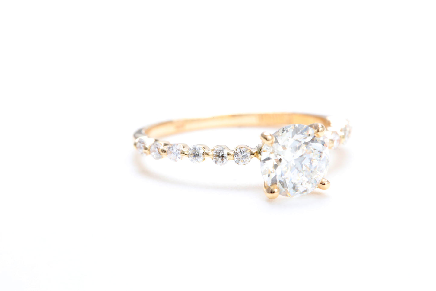 One Carat Engagement Ring 18K Rose Gold