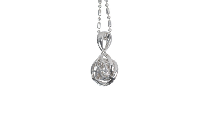 Medium Diamond Love Knot Pendant