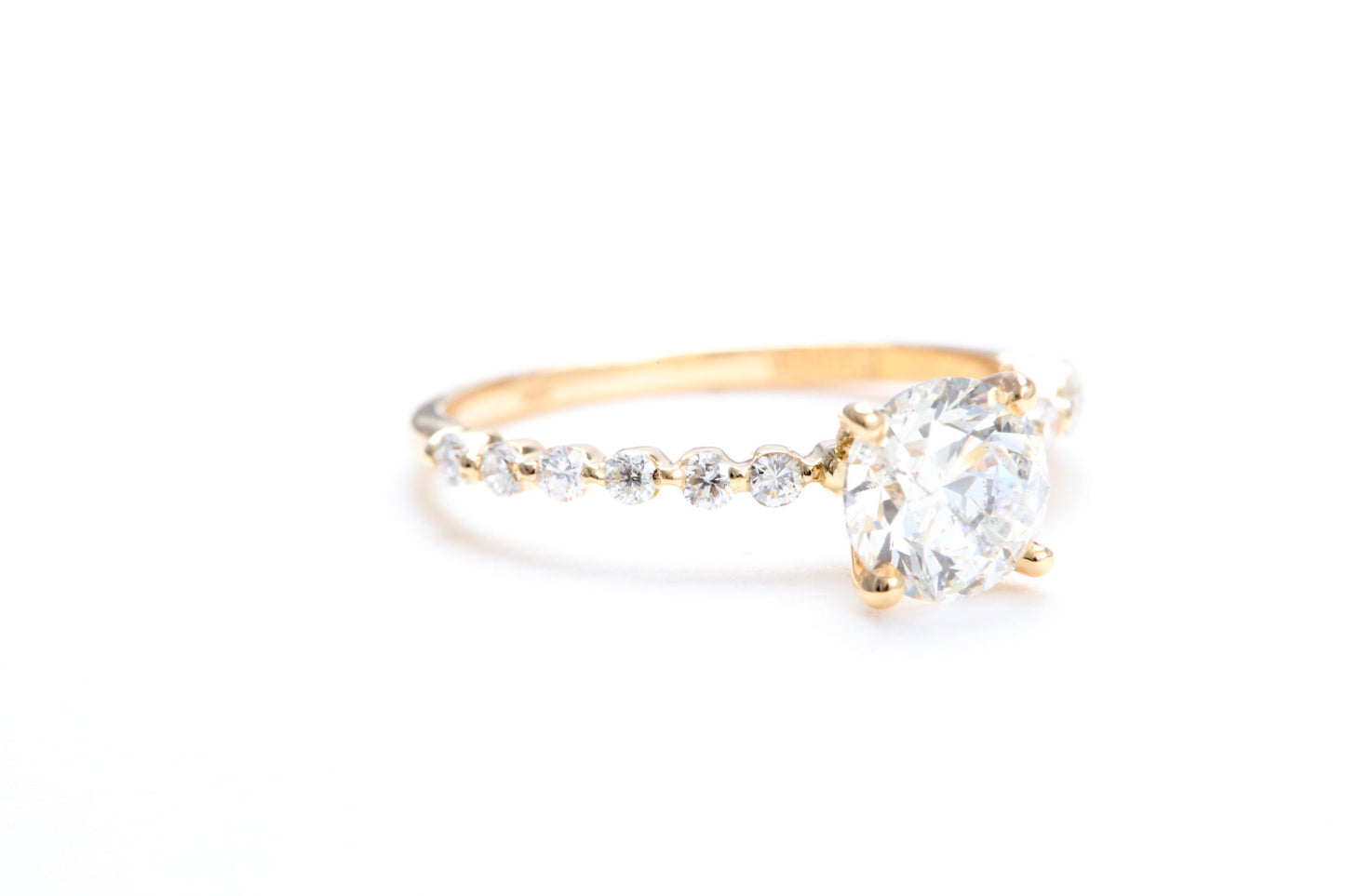 One Carat Engagement Ring 18K Rose Gold