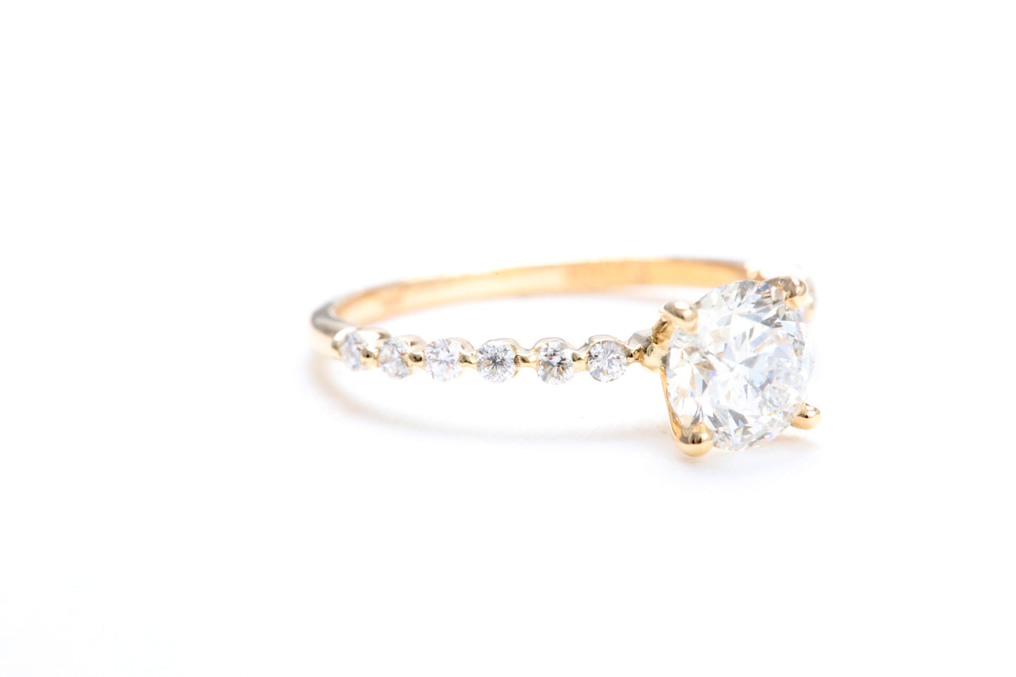 One Carat Engagement Ring 18K Rose Gold