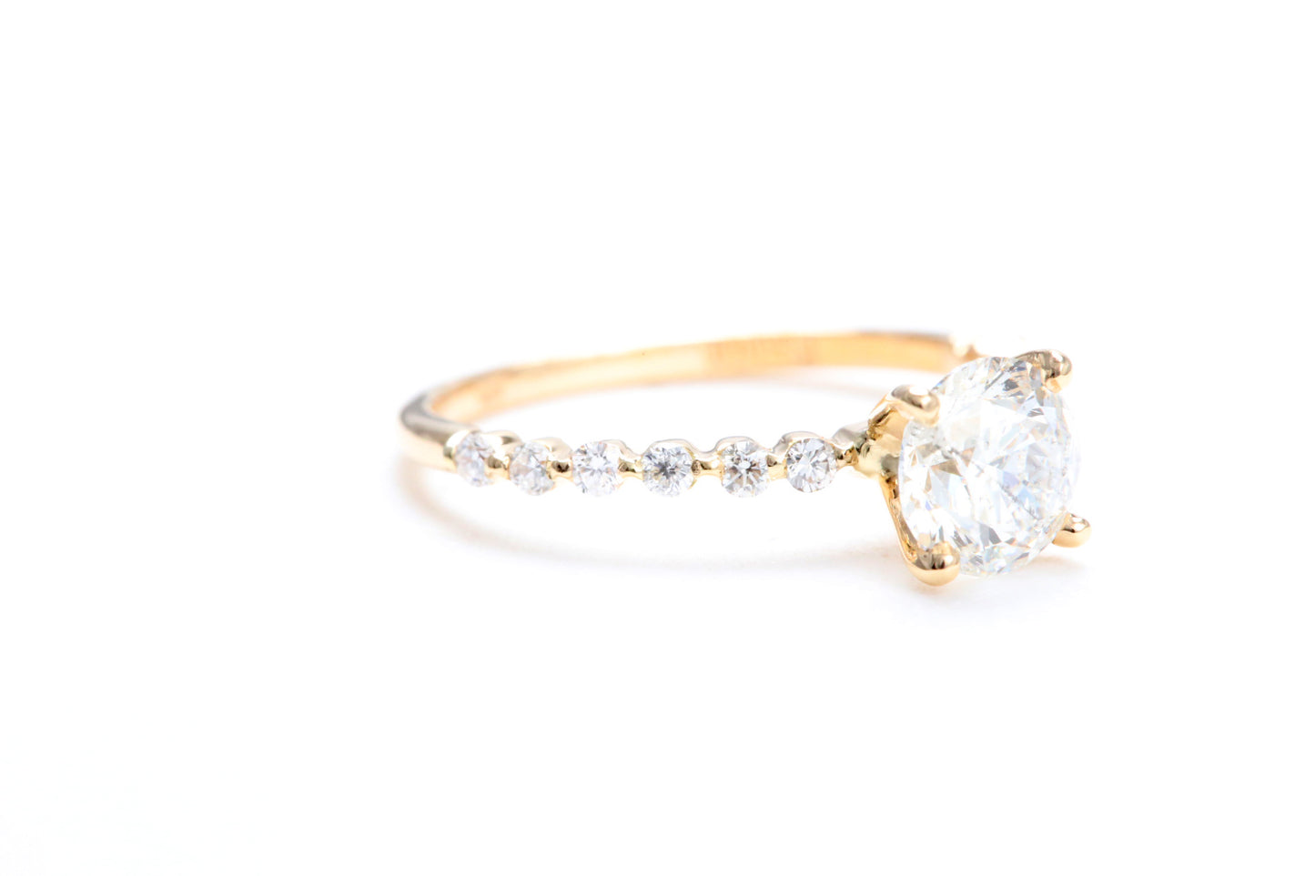 One Carat Engagement Ring 18K Rose Gold