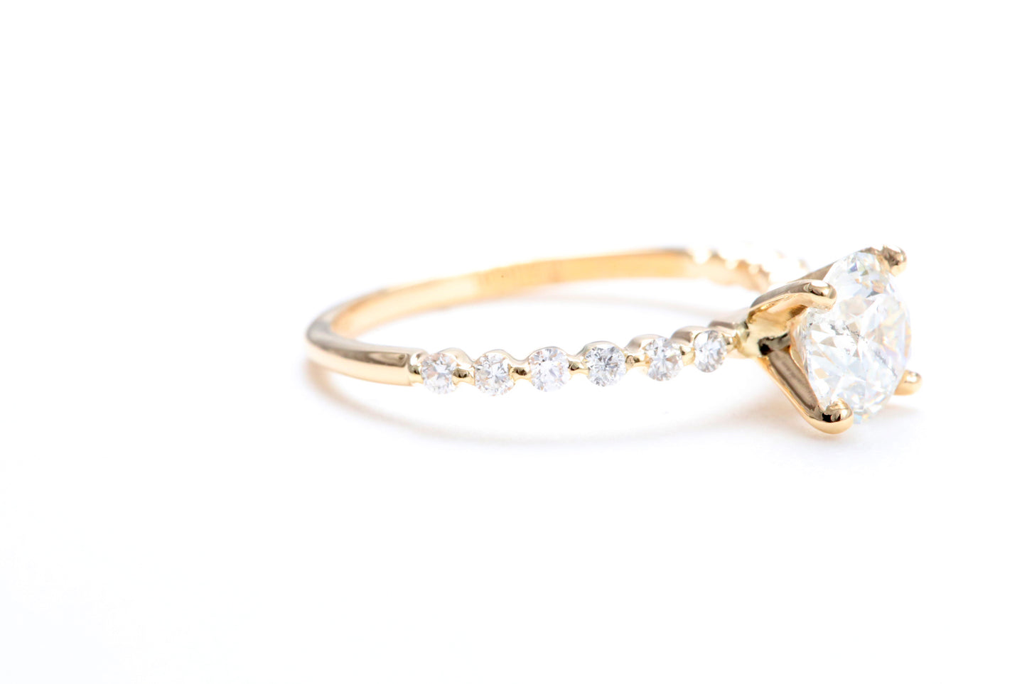One Carat Engagement Ring 18K Rose Gold