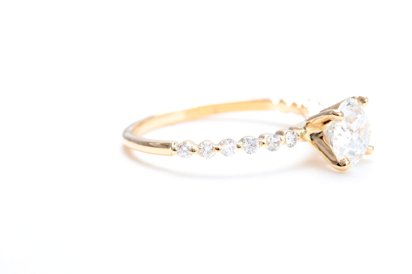 One Carat Engagement Ring 18K Rose Gold