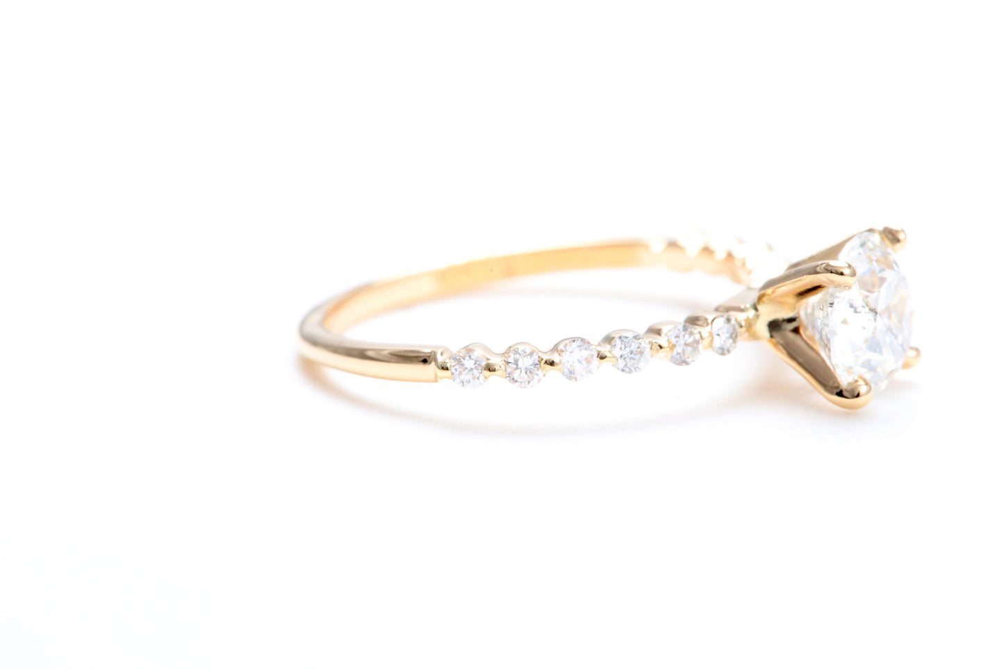 One Carat Engagement Ring 18K Rose Gold