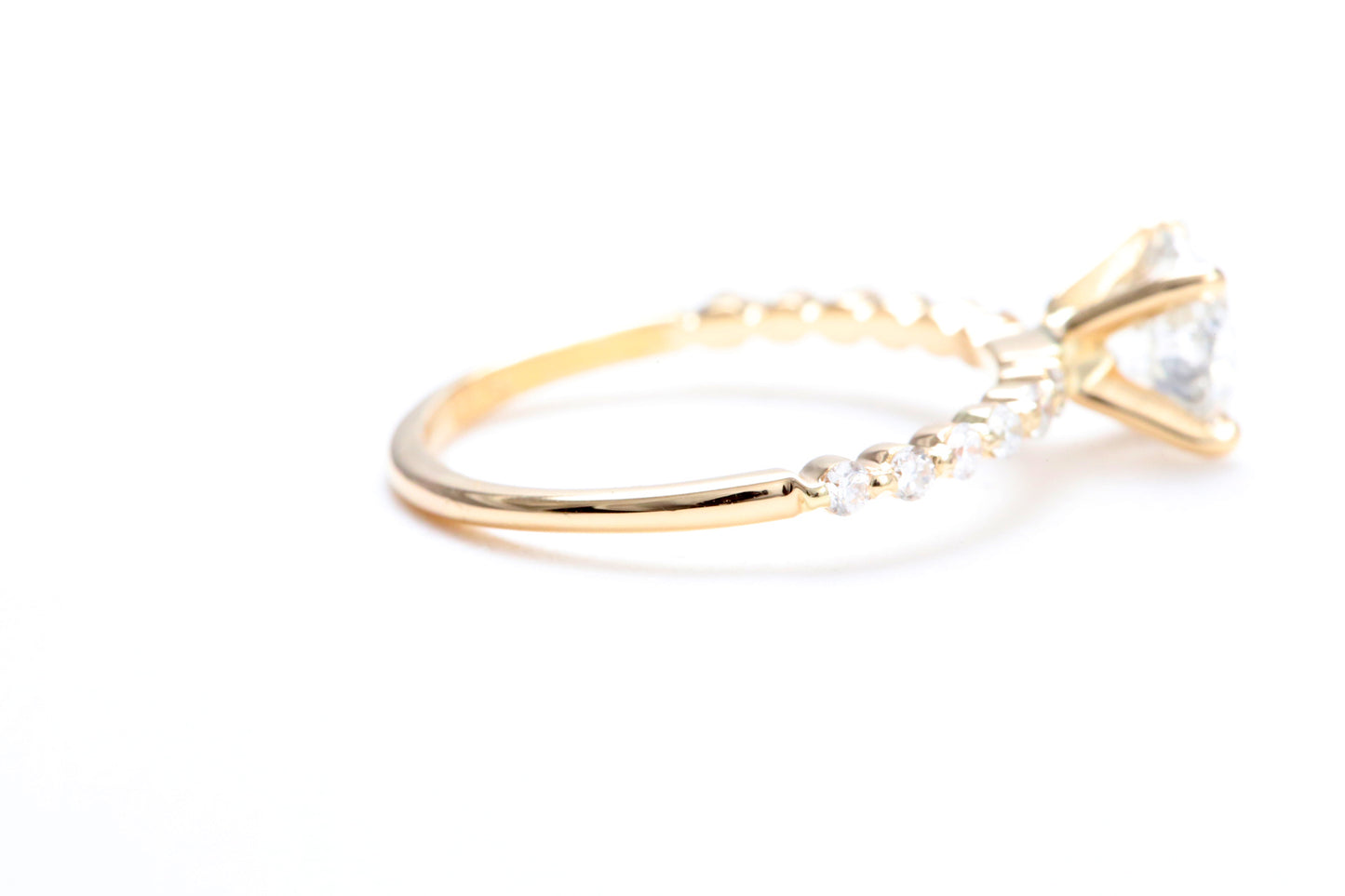 One Carat Engagement Ring 18K Rose Gold