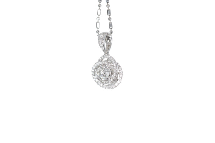 Medium Diamond Love Knot Pendant
