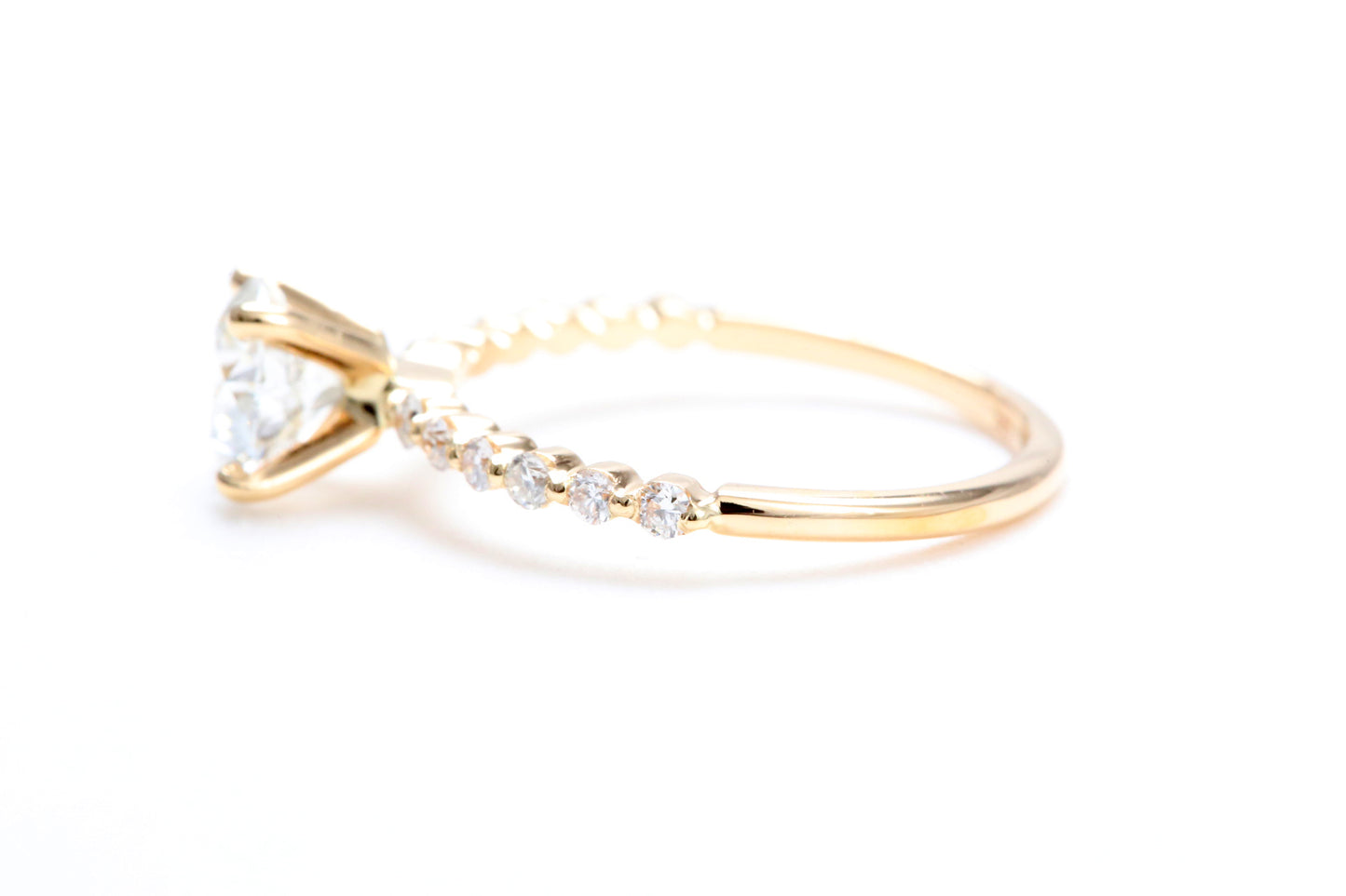 One Carat Engagement Ring 18K Rose Gold