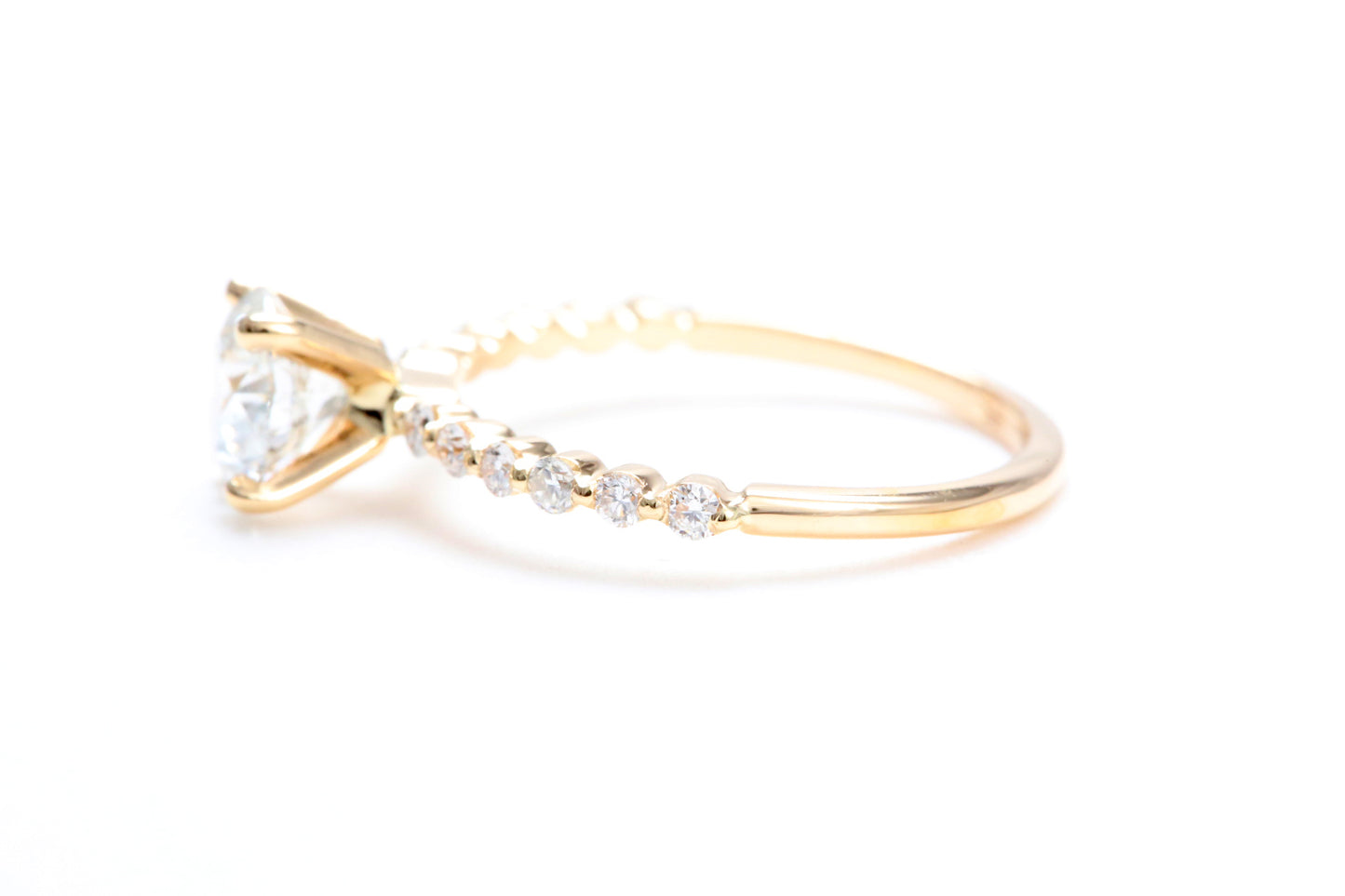 One Carat Engagement Ring 18K Rose Gold