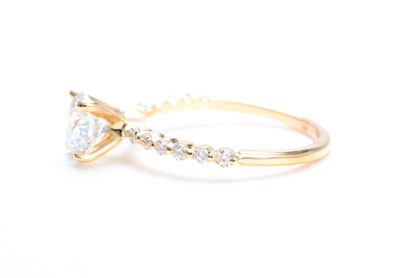 One Carat Engagement Ring 18K Rose Gold