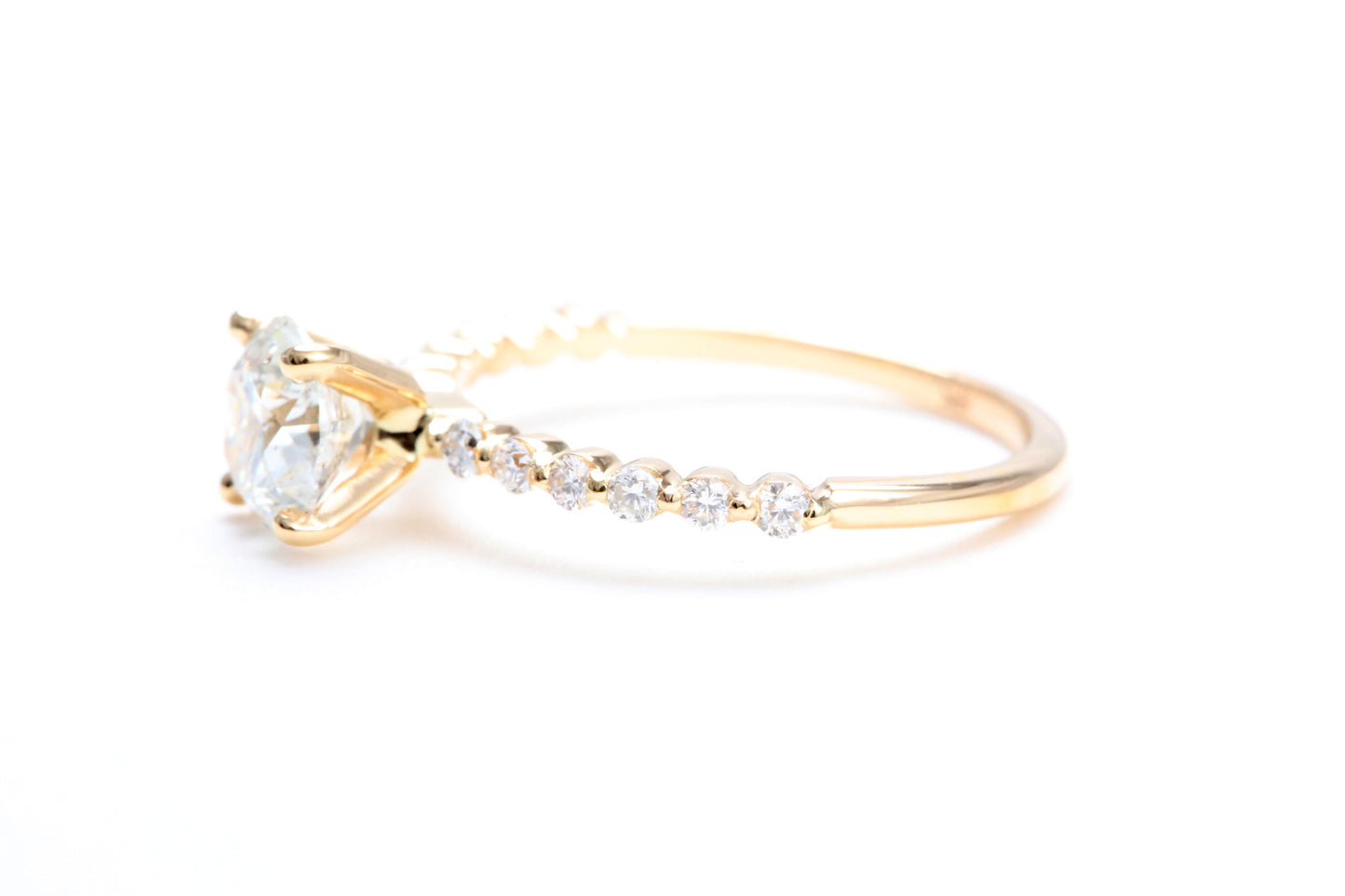 One Carat Engagement Ring 18K Rose Gold