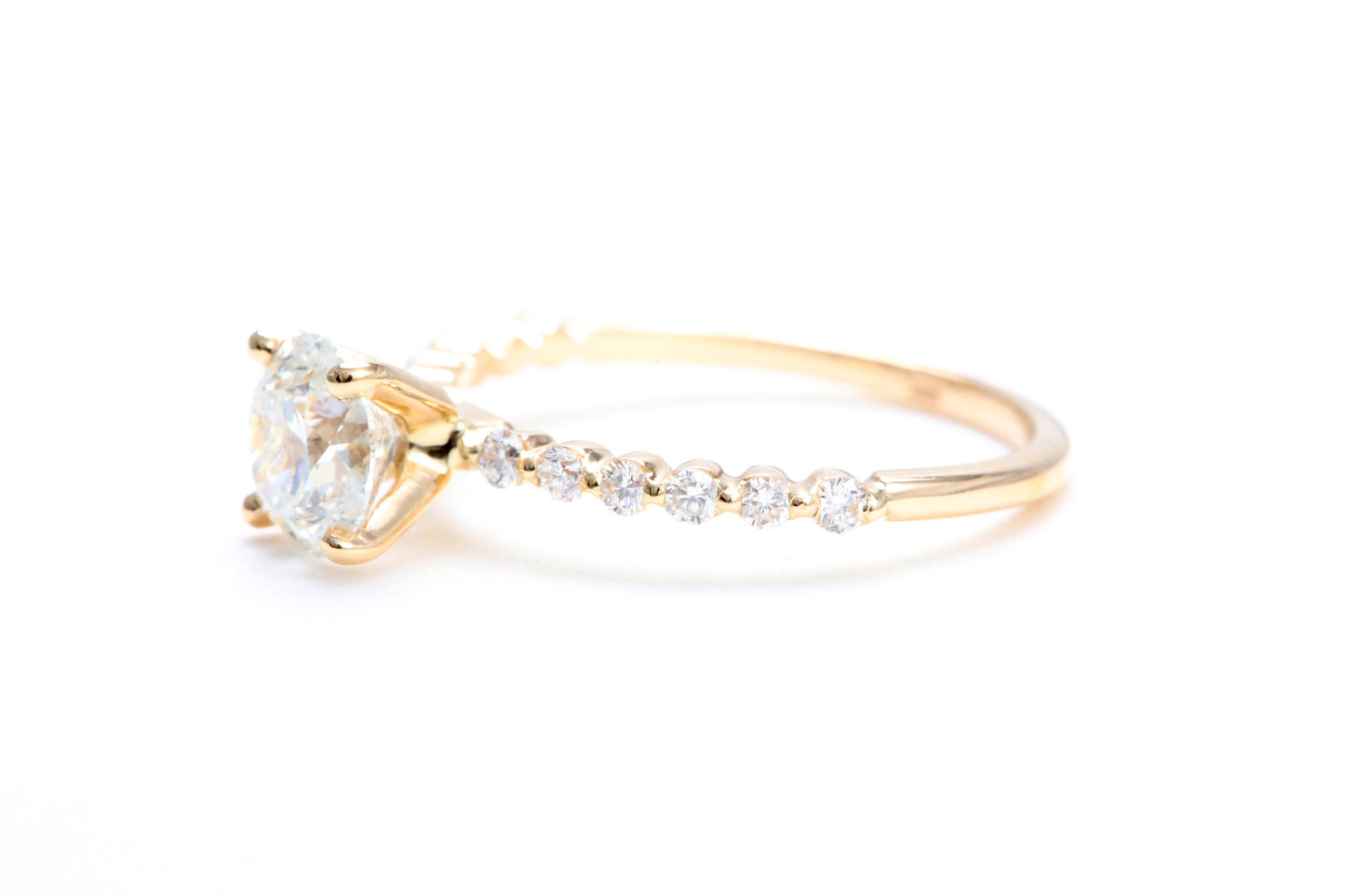 One Carat Engagement Ring 18K Rose Gold