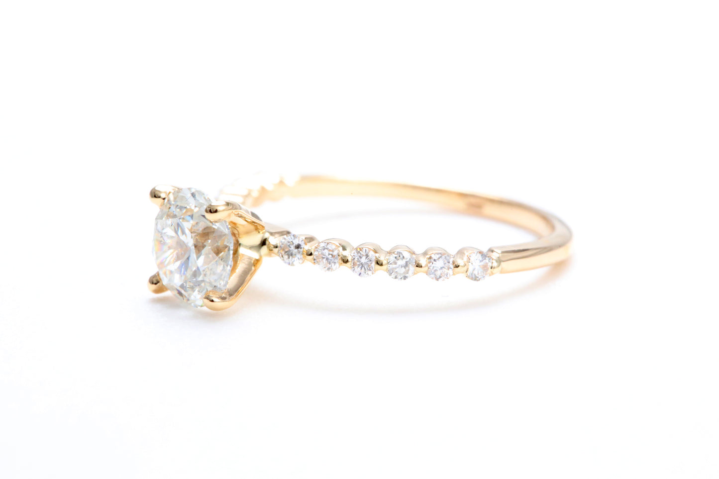 One Carat Engagement Ring 18K Rose Gold