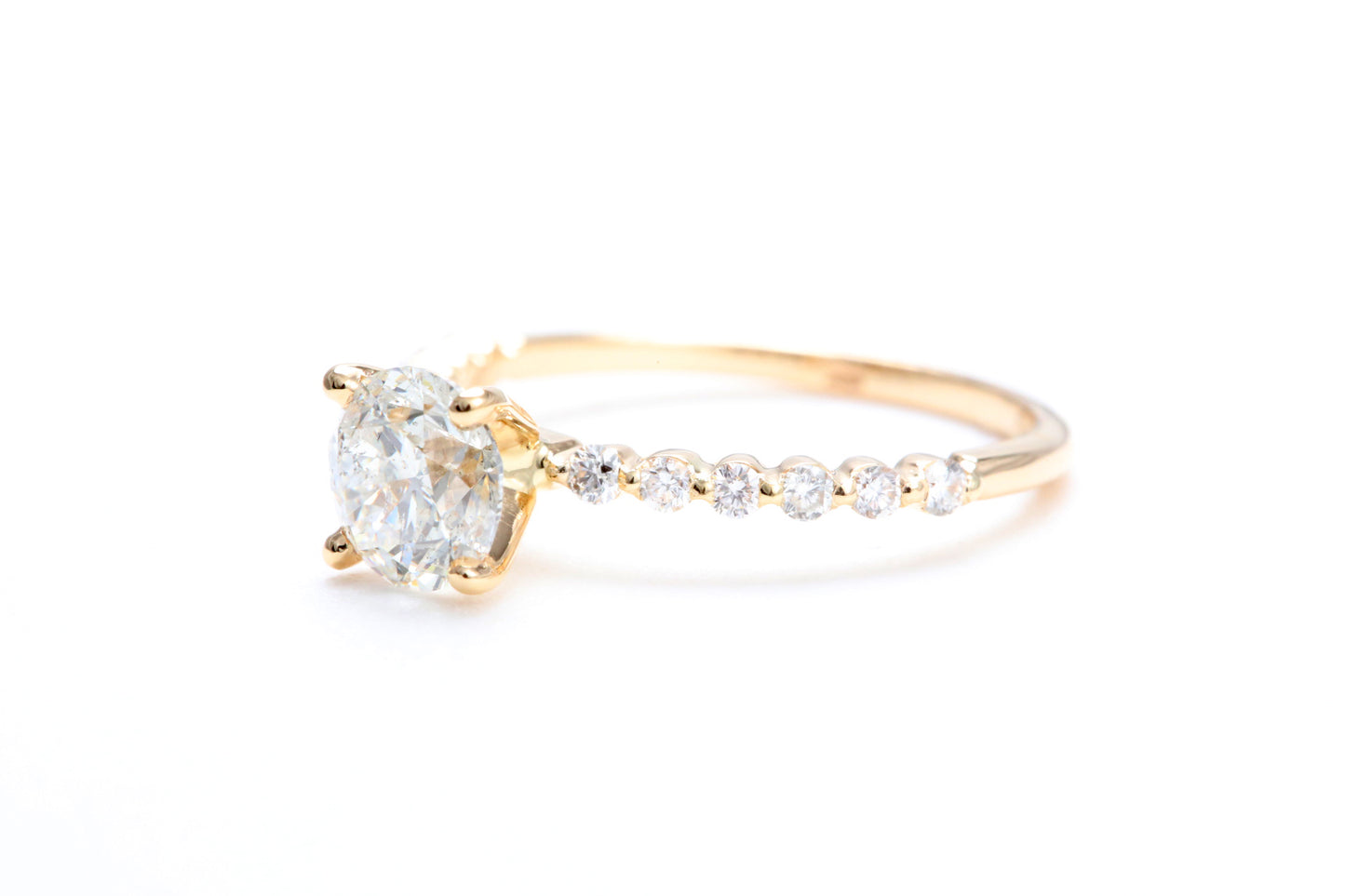One Carat Engagement Ring 18K Rose Gold