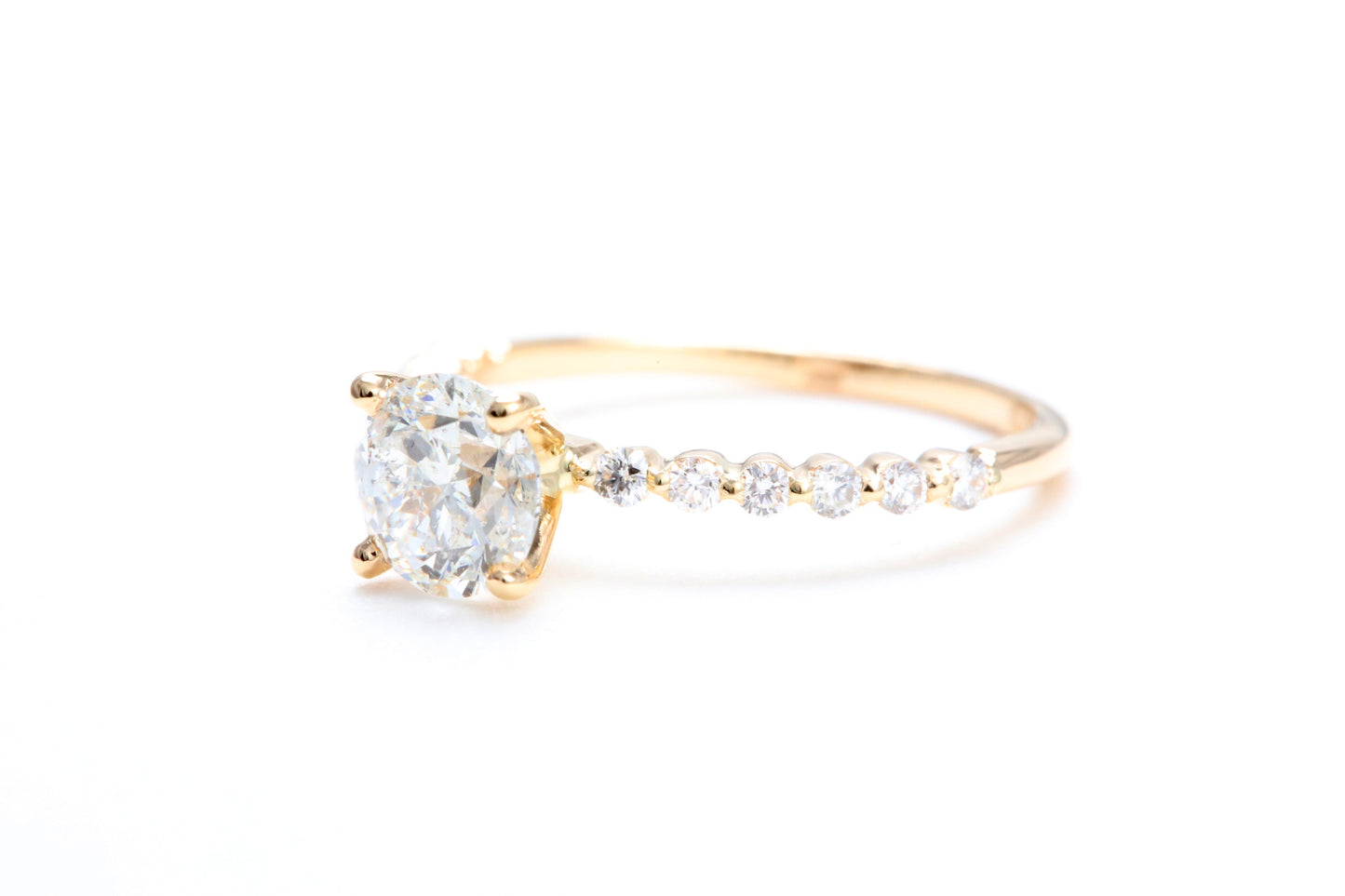 One Carat Engagement Ring 18K Rose Gold