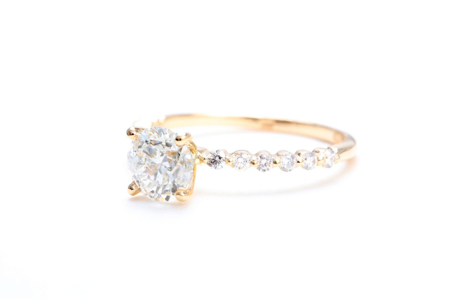 One Carat Engagement Ring 18K Rose Gold