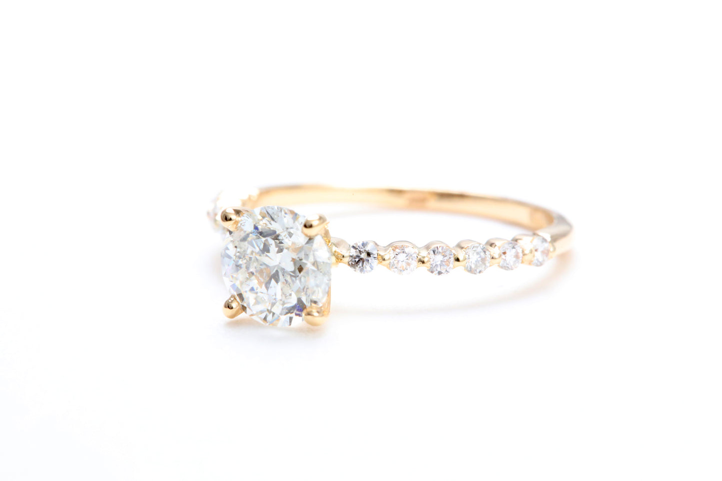 One Carat Engagement Ring 18K Rose Gold