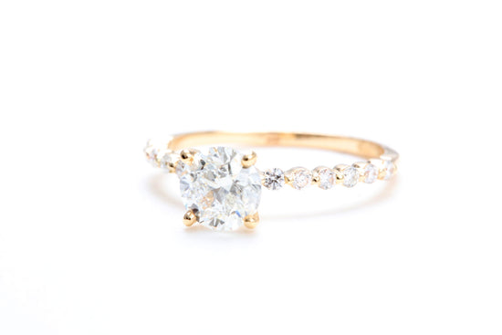 One Carat Engagement Ring 18K Rose Gold