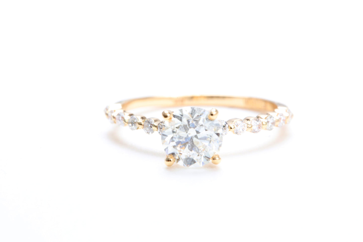 One Carat Engagement Ring 18K Rose Gold