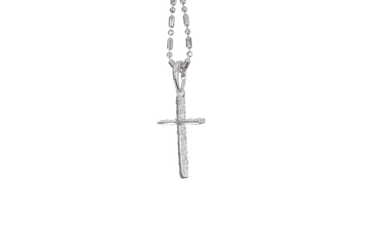 Small Floating Diamond Cross Pendant