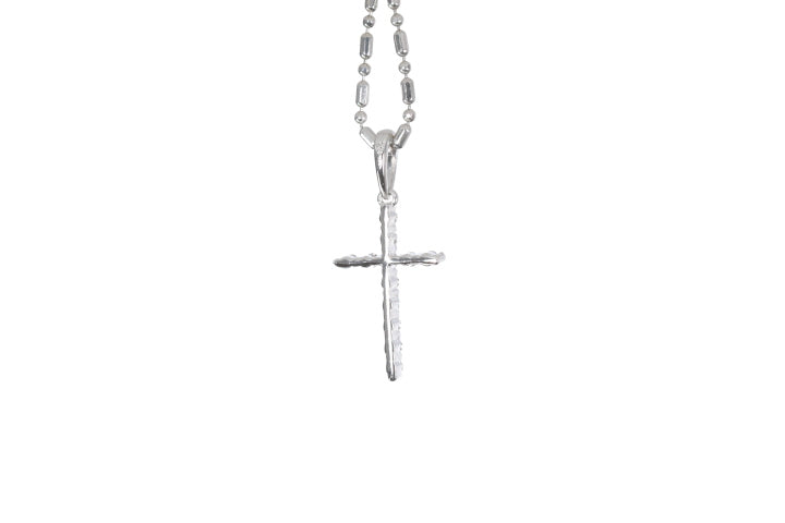 Small Floating Diamond Cross Pendant