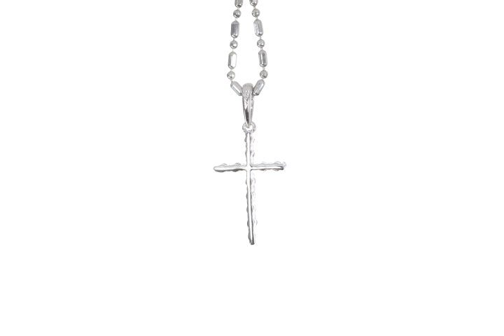 Small Floating Diamond Cross Pendant