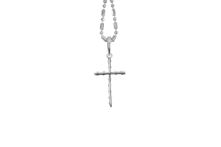 Small Floating Diamond Cross Pendant