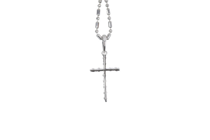 Small Floating Diamond Cross Pendant