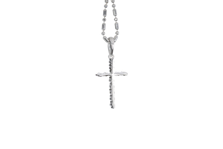 Small Floating Diamond Cross Pendant
