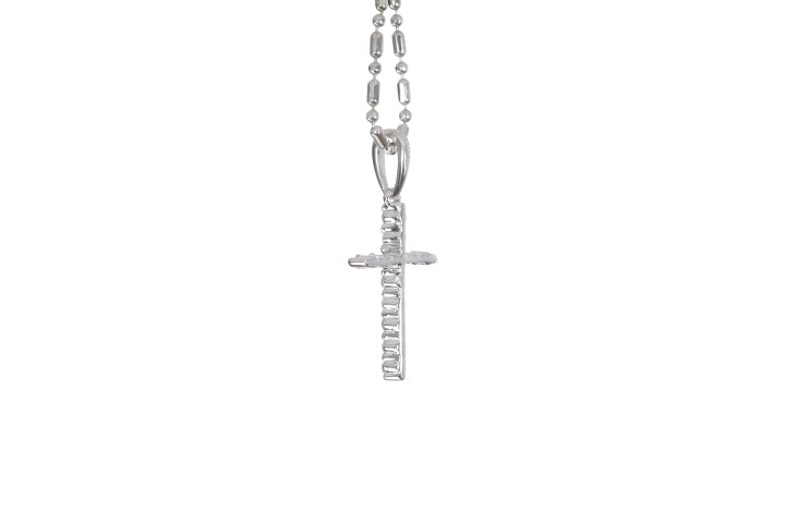 Small Floating Diamond Cross Pendant