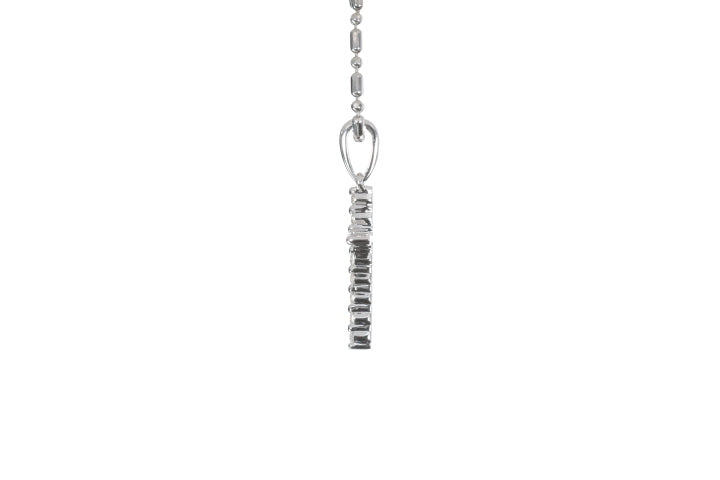 Small Floating Diamond Cross Pendant