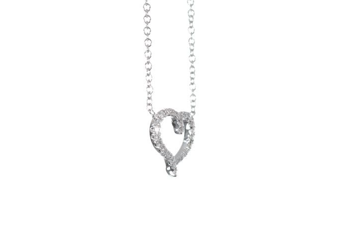 Open Heart Diamond Pendant