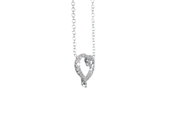 Open Heart Diamond Pendant